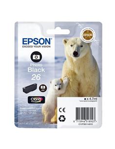 CARTUCHO EPSON 26 XP600/605/700/800 PHOTO NEGRO