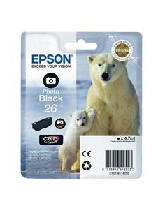 CARTUCHO EPSON 26 XP600/605/700/800 NEGRO PHOTO 2