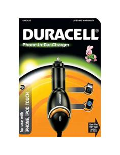 CARGADOR UNIVERSAL DURACELL IPOD / IPHONE COCHE