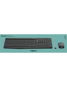 TECLADO Y RATON LOGITECH MK235 SIN CABLE USB NEGRO