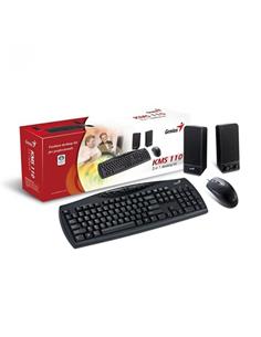 TECLADO Y RATON GENIUS KMS U110 + ALTAVOCES NEGRO