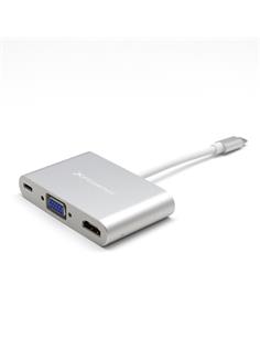 ADAPTADOR PHOENIX USB-C A VGA/HDMI + USB-C CARGA