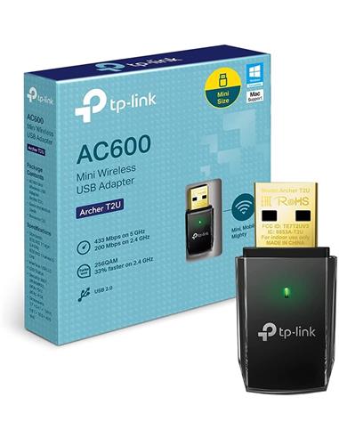 ADAPTADOR RED TP-LINK MINI USB WIRELESS AC600