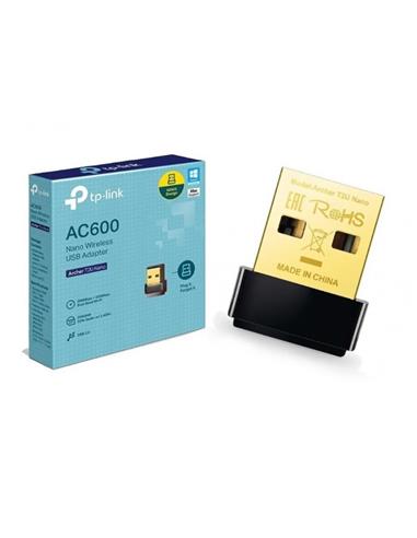 ADAPTADOR RED TP-LINK NANO USB WIRELESS AC600