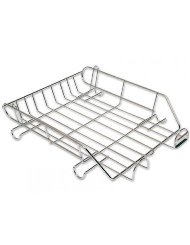 BANDEJA METALICA Q-CONNECT CROMADA KF04283