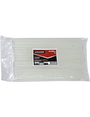 BARRA SILICONA TRANSPARENTE 11mm 30cm 1KG