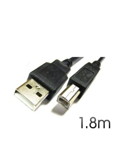 CABLE CROMAD USB 2.0 IMPRESORA A-B 1,80 METROS NEGRO