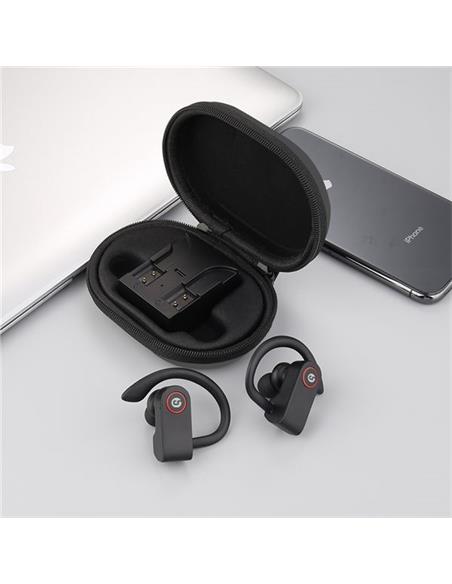 AURICULAR + MICRO COOLSOUND TWS V12 RUNNING NEGRO