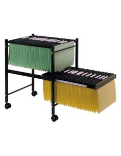 ARCHIVO CARPETA COLGANTE Q-CONNECT DOBLE METALICO NEGRO