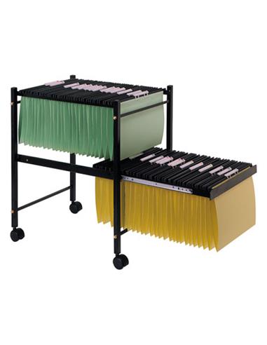 ARCHIVO CARPETA COLGANTE Q-CONNECT DOBLE METALICO NEGRO