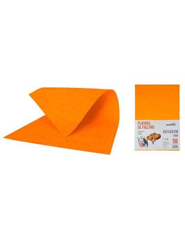 FIELTRO MUNPAPEL 40x60cm 1mm NARANJA