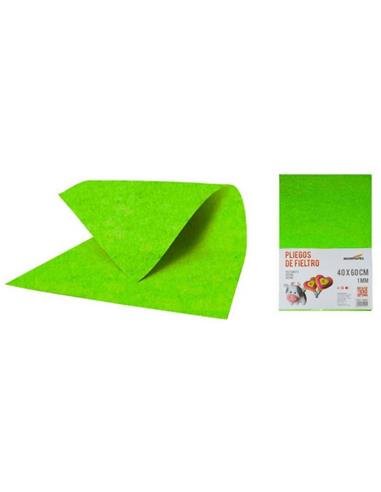 FIELTRO MUNPAPEL 40x60cm 1mm VERDE MANZANA