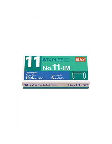 GRAPAS MAX STAPLES No.11-1 6MM 1000 PCS