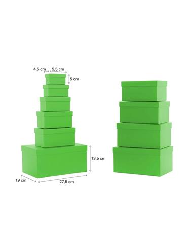 SET 10 CAJAS DE REGALO DIBUJO VERDE PISTACHO (PEQUEÑA)