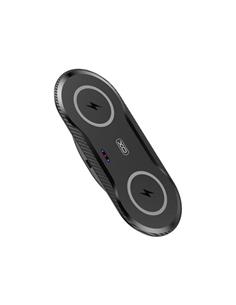 CARGADOR XO BASE DOBLE WX025 INALAMBRICA 20W NEGRO 2