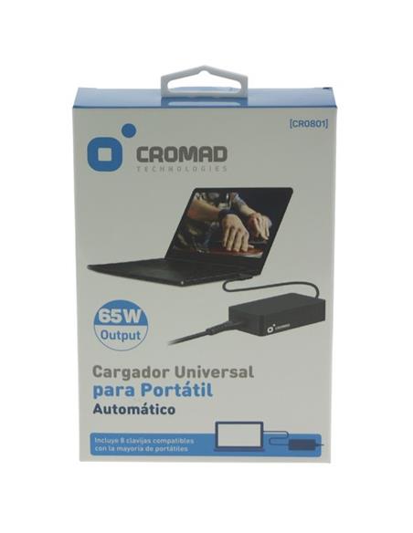 CARGADOR UNIVERSAL CROMAD 65W AUTO (CR0801)