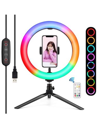 KIT YOUTUBER XO BASE + SOPORTE SMARTPHONE + LUZ 10" 26cm