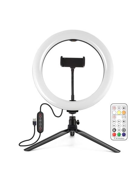 KIT YOUTUBER XO BASE + SOPORTE SMARTPHONE + LUZ 10" 26cm