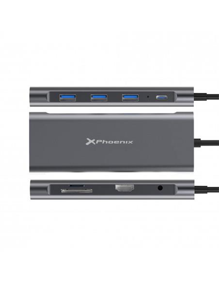 HUB PHOENIX 9 EN 1 USB-C MULTIPUERTOS