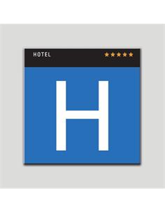 PLACA DISTINTIVO H " HOTEL ***** "