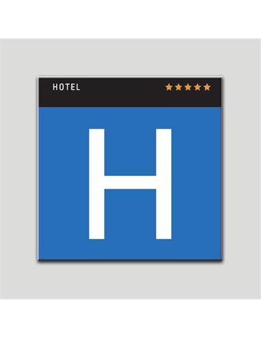 PLACA DISTINTIVO H " HOTEL ***** "