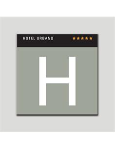 PLACA DISTINTIVO H " HOTEL URBANO ***** "