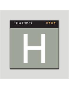 PLACA DISTINTIVO H " HOTEL URBANO **** "