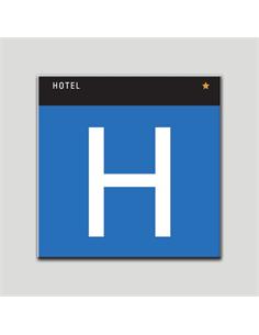 PLACA DISTINTIVO H " HOTEL * "