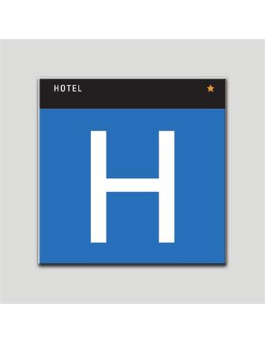 PLACA DISTINTIVO H " HOTEL * "