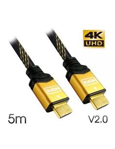 CABLE CROMAD HDMI V2.0 4K A/M-A/M GOLD 5,00 METROS