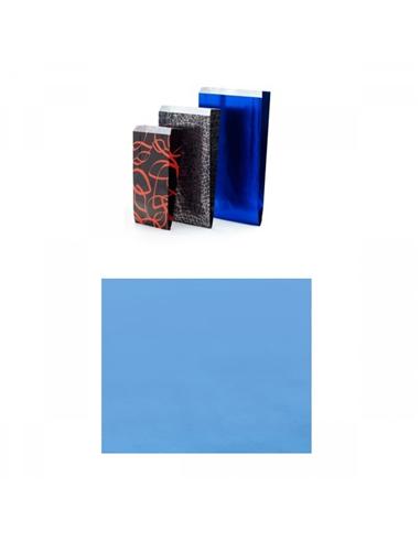 BOLSA KRAFT 11X21X5 CM AZUL 250 UDS