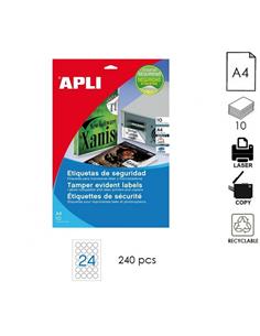 ETIQUETA APLI LC A4 40mm 10H BLANCO