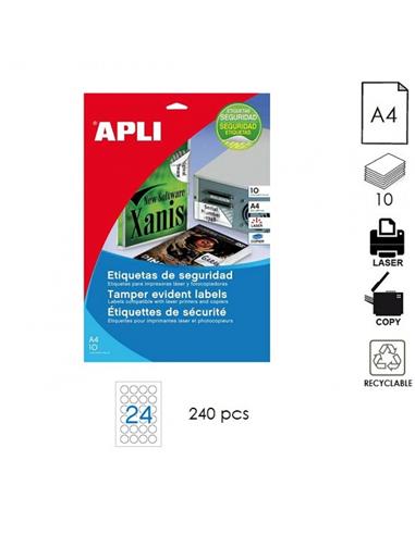 ETIQUETA APLI LC A4 40mm 10H BLANCO