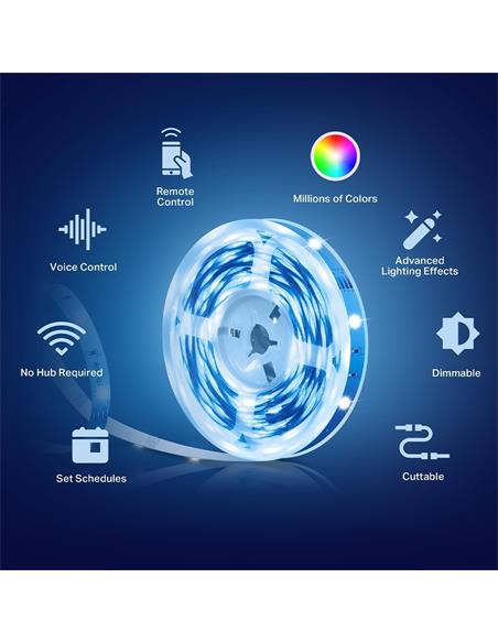KIT TIRA LED LUZ TP-LINK RGB COLORES RECORTABLE 5m
