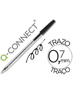 BOLIGRAFO Q-CONNECT CRISTAL 0.7mm NEGRO