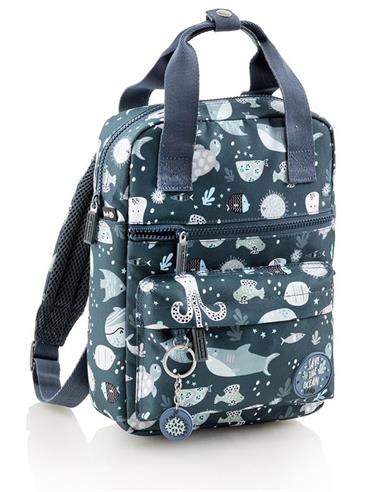 MOCHILA MINI RECICL. DOBLE SAVE THE OCEAN MR
