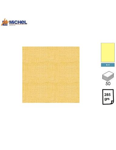 PAPEL MICHEL IZONTA A4 285GR 50H CREMA