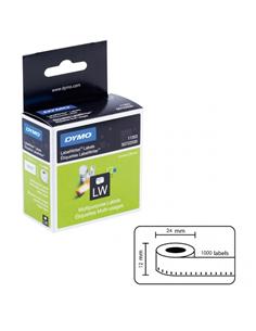 ROLLO ETIQUETA TERMICA DYMO 24x12mm 1000U