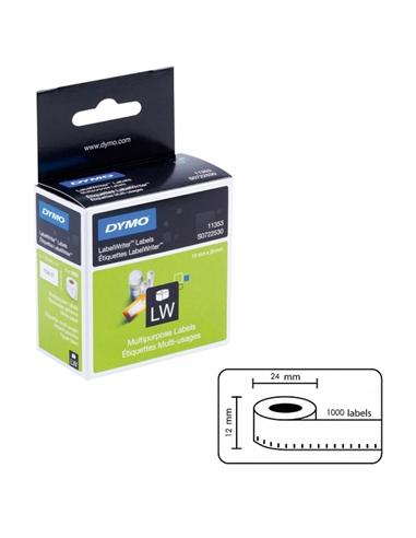 ROLLO ETIQUETA TERMICA DYMO 24x12mm 1000U