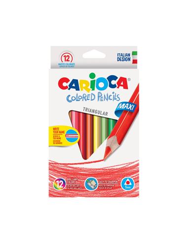 LAPIZ CARIOCA 12 COLORES JUMBO TRIANGULAR