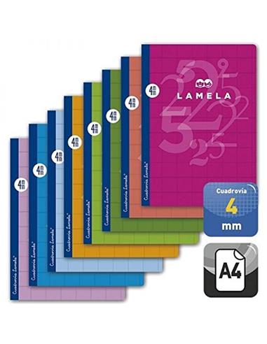 LIBRETA GRAPADA LAMELA TF CUADROVIA 4mm 50H