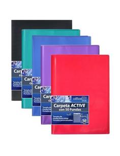 CARPETA CON FUNDAS OFFICE-BOX 50F A4 COLORES