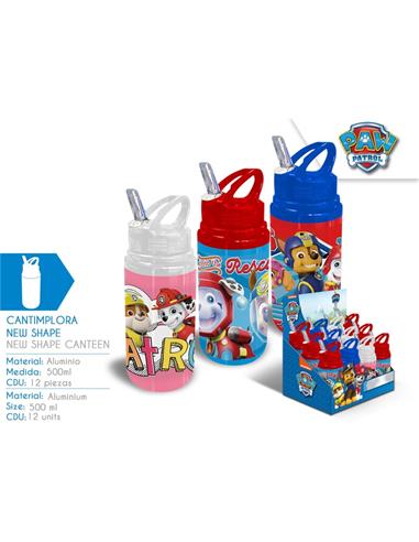 BOTELLA CANTIMPLORA ALUMINIO NEW SHAPE PAW PATROL