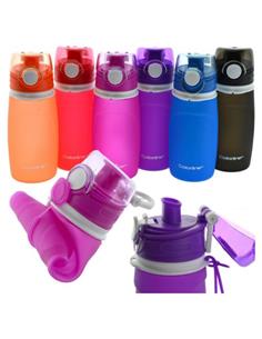 BOTELLA PLASTICO OFFICE-BOX 550ml PLEGABLE SURTIDO
