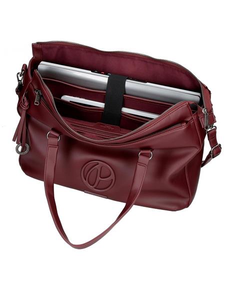 BOLSO PORTATIL PEPE JEANS LONDON MARA BURDEOS