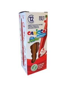 ROTULADOR CARIOCA JUMBO BOTE 12ud MARRON