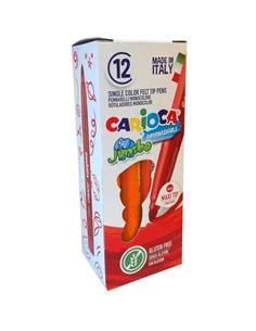 ROTULADOR CARIOCA JUMBO BOTE 12ud NARANJA
