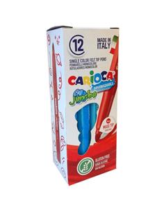 ROTULADOR CARIOCA JUMBO BOTE 12ud AZUL CELESTE