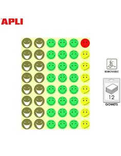 GOMETS ADHESIVO APLI MR. SMILEY 576ud SURTIDOS
