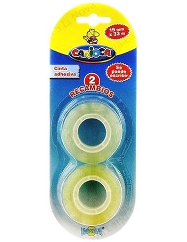 CINTA ADHESIVA CARIOCA 33m x 19mm TRANSPARENTE